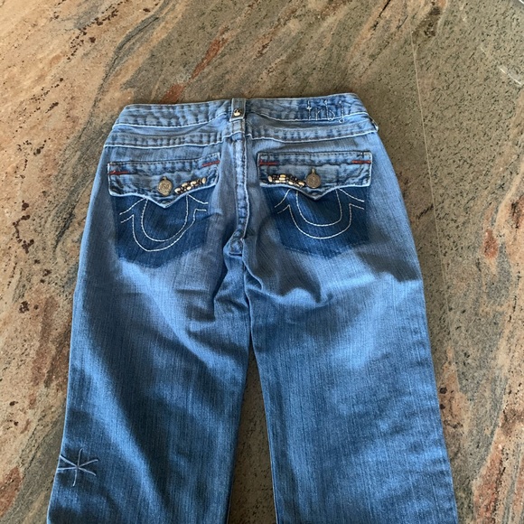 True Religion Cropped Shorts Sz 27 Waist - Picture 7 of 7